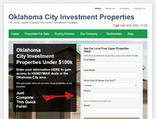 Tablet Screenshot of homesforsaleokc.com